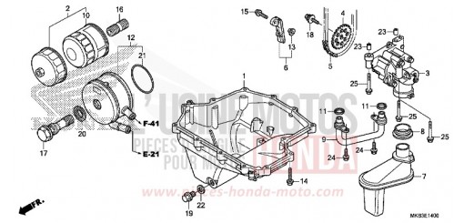 CARTER D'HUILE/POMPE A HUILE CBR1000SF de 2015